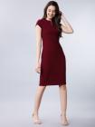 Tokyo Talkies  Women A-line Maroon Dress