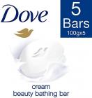 Dove Cream Beauty Bathing Bar, 100g (Buy 4 Get 1 Free)