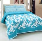 Zesture Bring Home 100 % Cotton Double Bedsheet With Two Pillow Covers