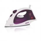 INALSA Steam Iron Optra-1400W with 18g/min Continuous Steam & Ceramic Coated Soleplate | Spray Function, 150ml Water-Tank Capacity, (White/Purple)