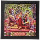 SAF Radha Krishna Wall Art Painting (Synthetic, 30 cm x 3 cm x 30 cm)